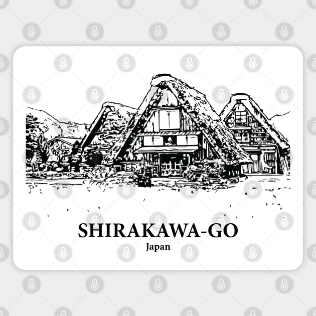 Shirakawa-go - Japan Magnet by Lakeric